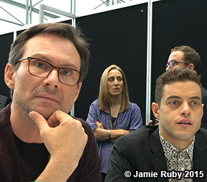 Christian Slater and Rami Malek