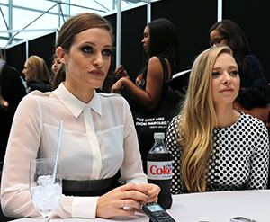 Carly Chaikin and Portia Doubleday
