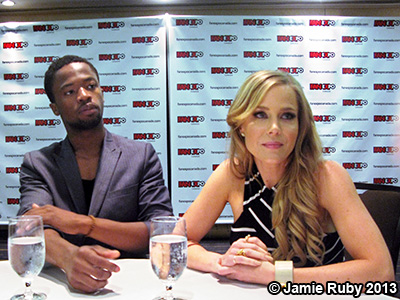 Dewshane Williams and Julie Benz