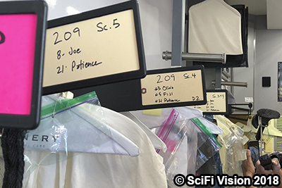 Inside the Mobile Wardrobe Trailer