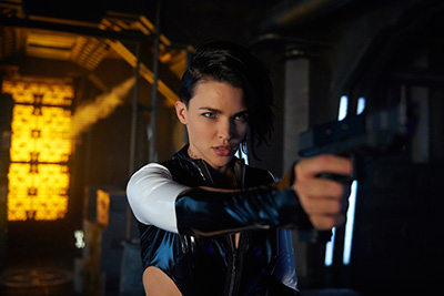 Ruby Rose as Wendy the Android on Dark Matter. Photo Credit: Russ Martin/Prodigy Pictures/Syfy