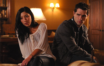 Dichen Lachman and Sam Witwer